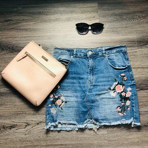 Streetwear Society Jean Mini Skirt